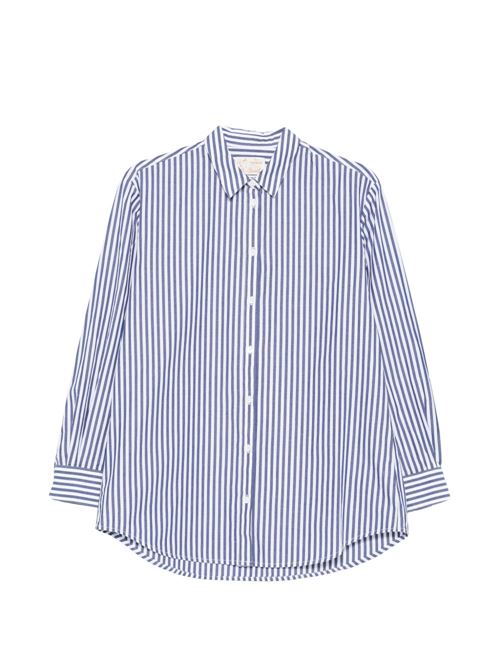 Camicia donna Brigitte in cotone a righe blu MC2 SAINT BARTH | BRIGITTE00801L